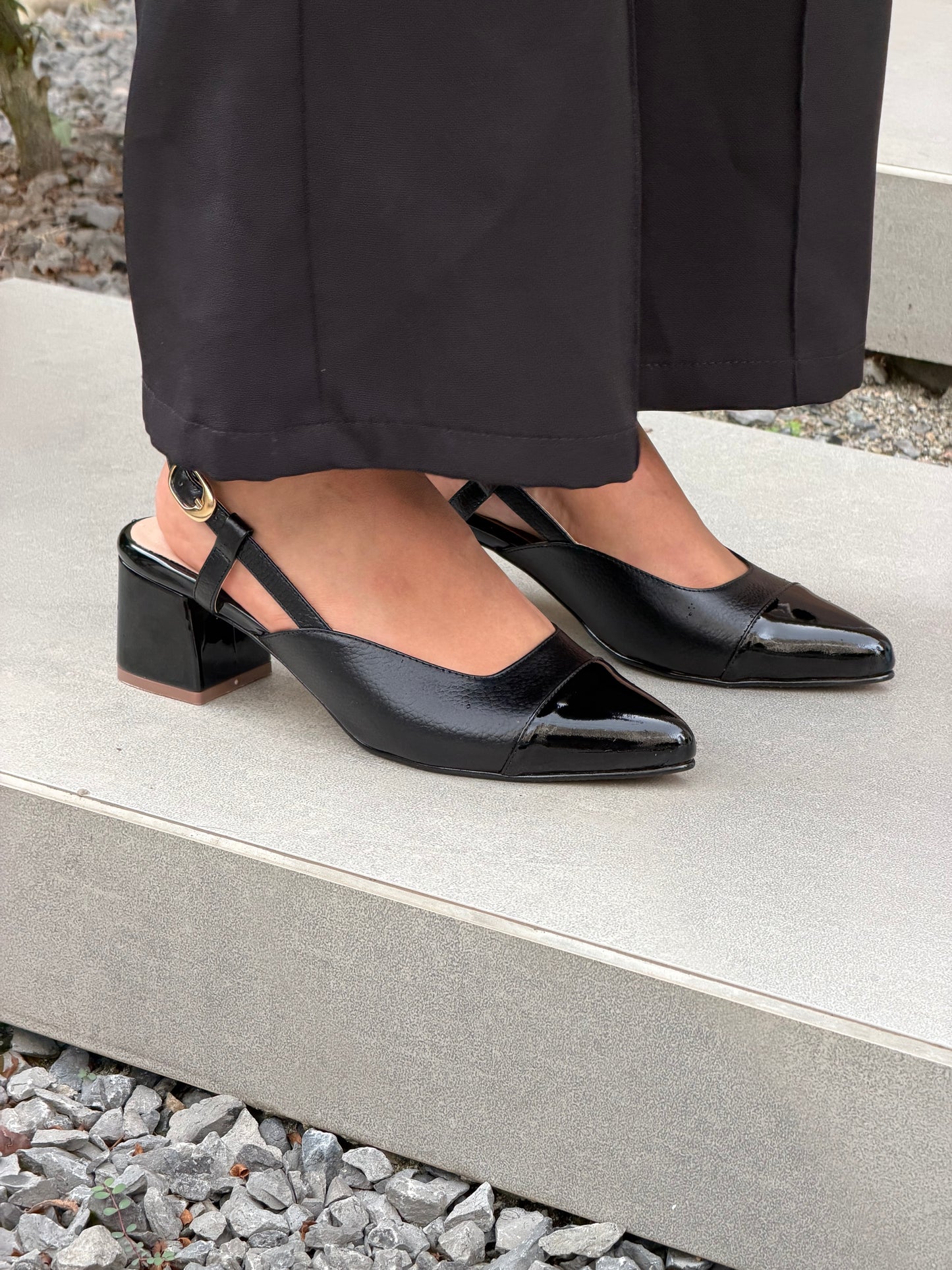 Stilettos Bicolor charol